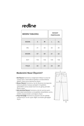 Redline Luxe Erkek Baggy Keten Karışımı Rahat Pantolon Bol Paça Yeni Sezon Mint