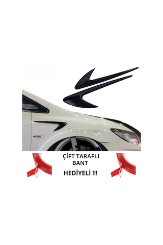 Üniversal Çamurluk Venti Sağ - Sol Parlak Siyah