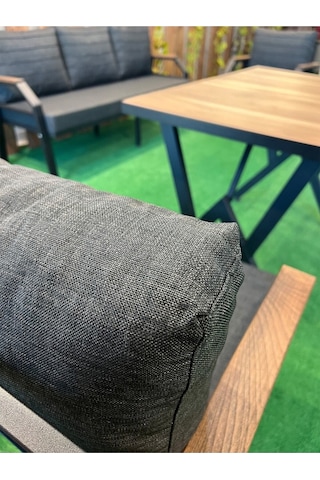 Ard & Garden Kavacık 3+1+1+masa Bahçe Mobilyası, Balkon Çay Seti, Bahçe Koltuk Takımı Antrasit