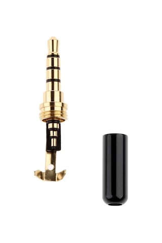 3.5Mm Stereo Jak 4 Boğumlu Siyah