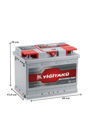 Yiğit Akü 12 V 60 Ah 540 A En Akü
