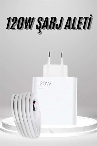 Buğz Type C Yüksek Hızlı Şarj Aleti Beyaz 120w Ultra Uzun Ömürlü
