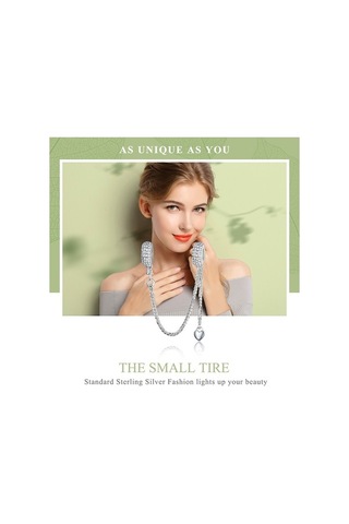 Fastbuy 925 Ayar Gümüş Aşk Kalp Güvenlik Zinciri Kolye, Renkli Charm Stoper Bilezik Kadın Diy Takı Çok Renkli