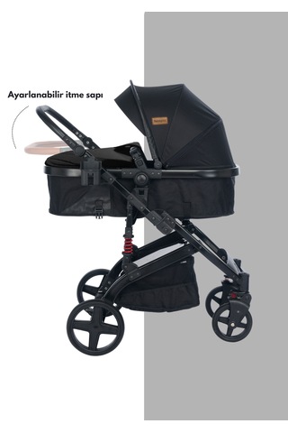 Truva Travel Sistem Bebek Arabası Pusetsiz Siyah