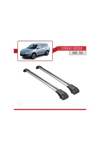 Citroen C-crosser 2006-2013 Arası İle Uyumlu Ace-1 Ara Atkı Tavan Barı Gri