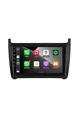 Volkswagen Polo 7 - Araç Multimedya Ekran - 2gb 32gb - S - Black - 2010 - 2020 - 9 Inch - Cadence - Upg