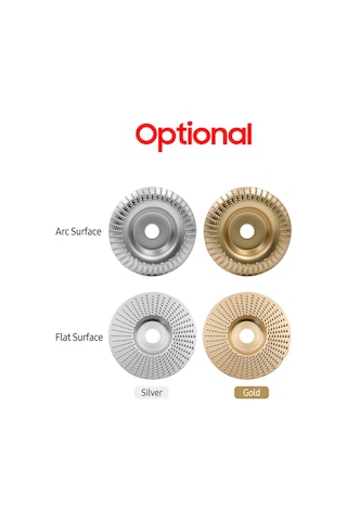 Symbee Yüksek Karbon Çelik Ahşap Taşlama Diski - 98mm Düz Model, Kök Oymacılık Ve Çay Tepsisi İçin