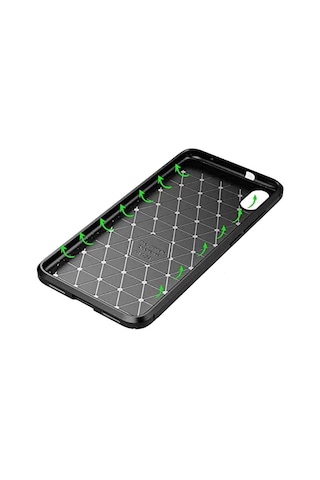 Xiaomi Redmi 7a Karbon Desenli Negro Silikon Kılıf