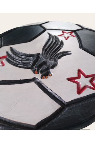 Beşiktaş Fanatik El Yapımı Ahşap Tabure