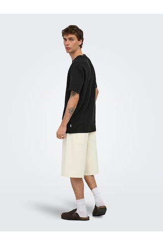 Only & Sons Kian Life Erkek Siyah Tişört 22028692-b