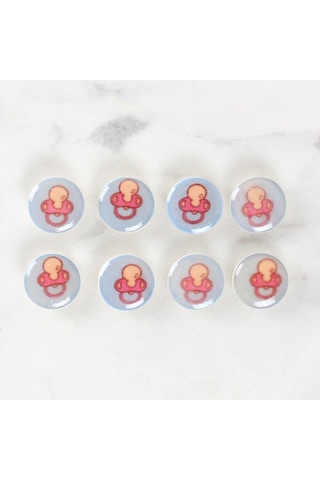 Loren Crafts 8'li Emzik Düğme - 1013