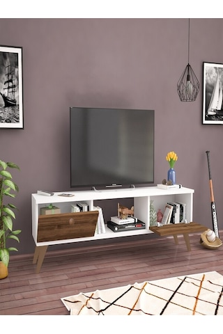 Mbes Mobilya Eda Beyaz-Haliç 40 Cm Tv Ünitesi