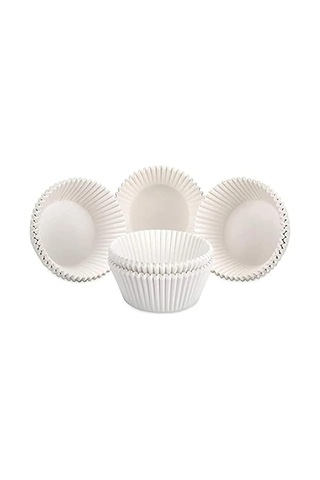 Trend Hediye Sepeti Takribi 100 Adet Orta Boy Beyaz Muffin Kek Kalıbı 40x30 Mm, Cupcake Kağıdı, Brow Sku: Smg8690010540249 Açık Gri