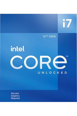 Intel Core i7-12700KF 3.6 GHz LGA1700 25 MB Cache 125 W Box İşlemci