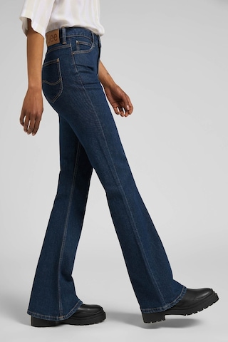 Lee Breese Flare Fit Yüksek Bel İspanyol Paça Esnek Jean Kot Pantolon L32YBKKK Lacivert
