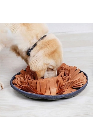 Köpek Yavaş Besleme Matı Mama Bulmaca Matı Köpek Oyuncağı Kahverengi