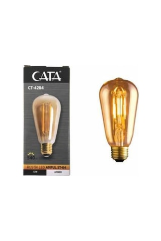 Ct-4284 6w Rustik Led Ampul E27 Duy Amber-turuncu Işık