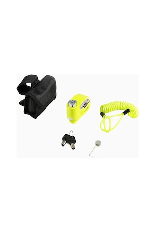 Agptek Alarmlı Disk Kilit-motosiklet Ve Scooter Güvenliği Motosiklet Alarmlı Disk Kilitler Green 2