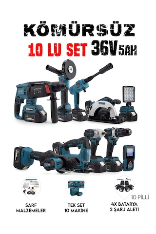 Chelikbei EEA389 Akülü 10'lu Set