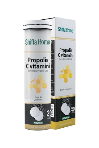 Shiffa Home Propolis C Vitamini Efervesan 20 Tablet Karg