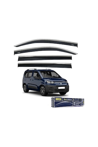 Yeni Fiat Doblo 2023 Sonrası Kromlu Cam Rüzgarlığı 4lü