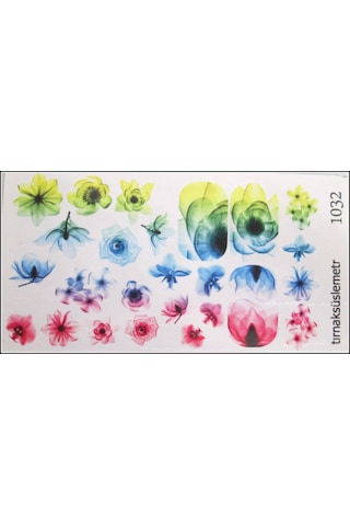 3DTırnak Döme Tırnak Tatto Tırnak sticker Nail Art 1032