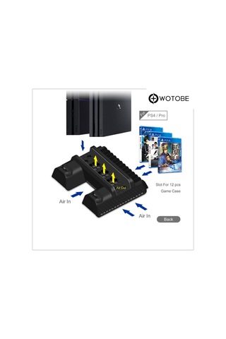 Playstation 4 Pro/slim Çok Amaçlı Şarj Istasyonlu Fanlı Soğutucu Stand