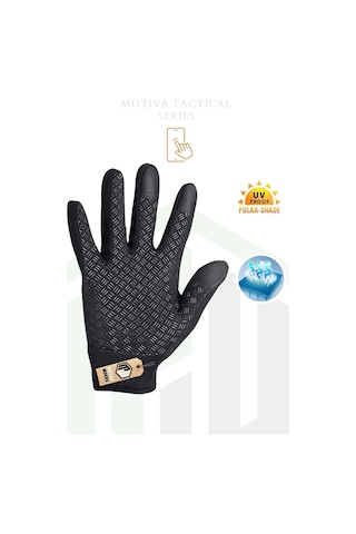 Motiva Tactical Unisex Bisiklet Motosiklet Taktik Eldiven Dokunmatik Rüzgar Geçirmez Kaymaz