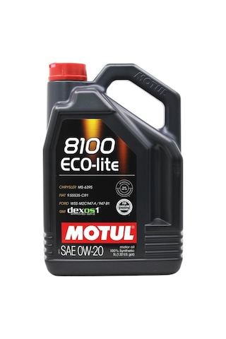 Motul 8100 Eco-Lite 0W-20 Dexos1 Tam Sentetik Motor Yağı 5 L
