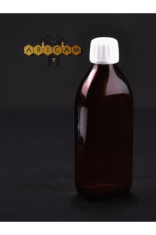 Kahverengi Ilaç Şişesi Kapaklı 100 Ml - 50 Adet Toptan