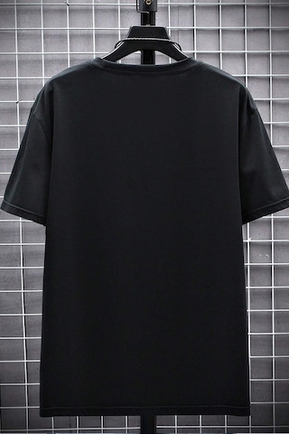Erkek La California 1987 Baskılı Oversize Tshirt Siyah