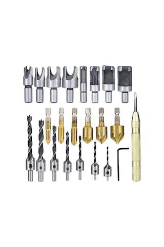 23 Parça Ağaç İşleme Matkap Ucu Takımı