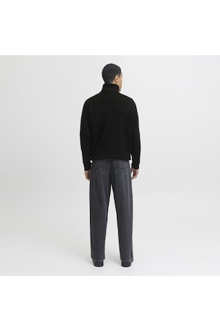 Jack & Jones Erkek Relaxed Fit Triko Pullover - Soho - 12278937 Siyah