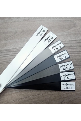 AS Perde Polywood 25 Mm Ahşap Jaluzi Perde Çok Renkli