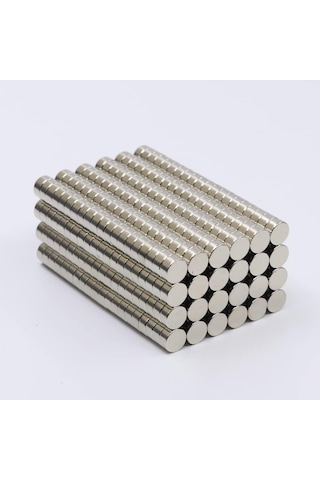 25 Adet 6x3 Mm Yuvarlak Güçlü Neodyum Mıknatıs Çap 6 Mm Kalınlık 3 Mm