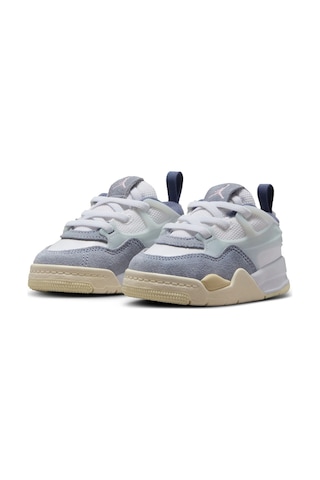 Nike Jordan 4 Rm Td Leather Sneakers Hakiki Deri Lastik Bağcıklı Çocuk Spor Ayakkabı Beyaz Mavi Beyaz - Mavi
