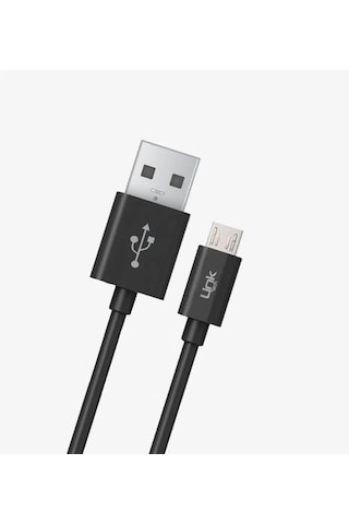 Linktech K558 Strong 1m 2.4a Micro Usb Şarj Kablosu Siyah