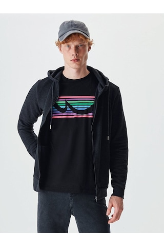 Ltb Kapüşonlu Antrasit Hırka