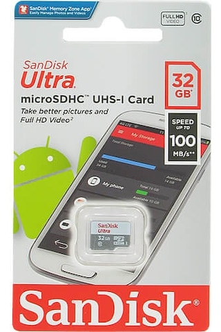Sandisk Ultra Microsdhc 32Gb C10 Uhs-1