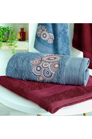 Taç South Soft Bamboo Hamam Seti Bordo