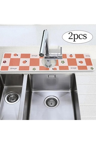 Pazly X Suntek Parça Mutfak Musluk Matı Magideal Lavabo İçin Drenaj Cm 40 2 10 Du Çok Renkli