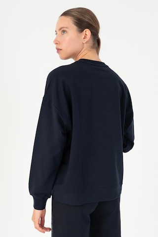 Maraton Oversize Kadın Bisiklet Yaka Açık Lacivert- Sweatshirt Açık Lacivert-