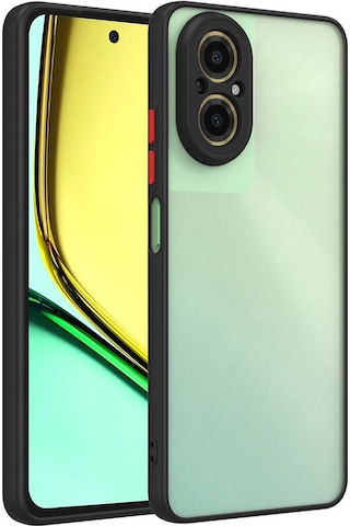 Mobilefix Realme 12 Lite Kılıf Hux Kapak - Lacivert Lacivert