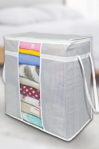 Flosoft Yastık Havlu Kıyafet Çamaşır Hurcu Düzenleyici 30x45x50cm