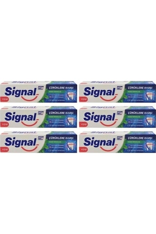 Signal Çürüklere Karşı Nane Ferahlığı Diş Macunu 100 ML x 6