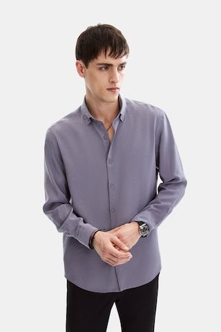 Backandbond Gri Normal Yaka Comfort Fit Casual Gömlek