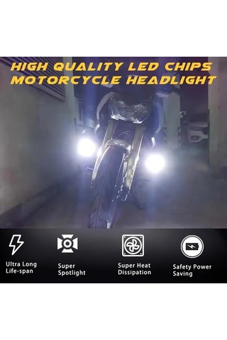 Motion003 Nlpearl 2 Adet 6 Ledli 60 Watt Motosiklet Far Sis Lambası 12v Led Moto Aksesuarları