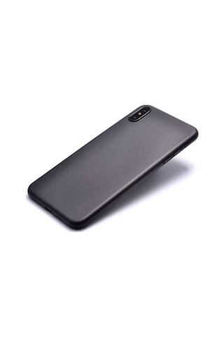 Apple Uyumlu iPhone XS Max 6.5 Kılıf Zore 1.Kalite Pp Silikon-Siyah