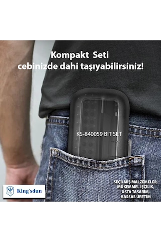Kingsdun 48 Parçali Tasinabilir Mini Tornavida Seti Ks-840059