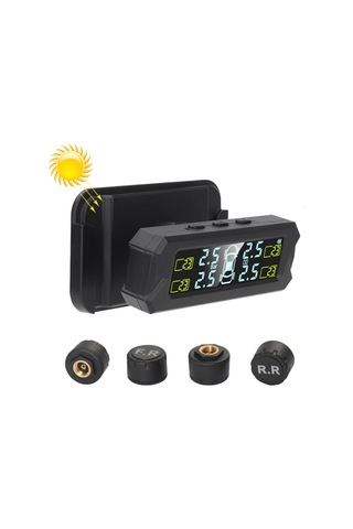 Sones Araba Yüksek Hassasiyetli Solar Şarj Lastik Basıncı İzleme Sistemi Tpms, Harici Ses Sensörü